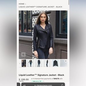 Clara Sun Woo — Liquid Leather Signature Jacket